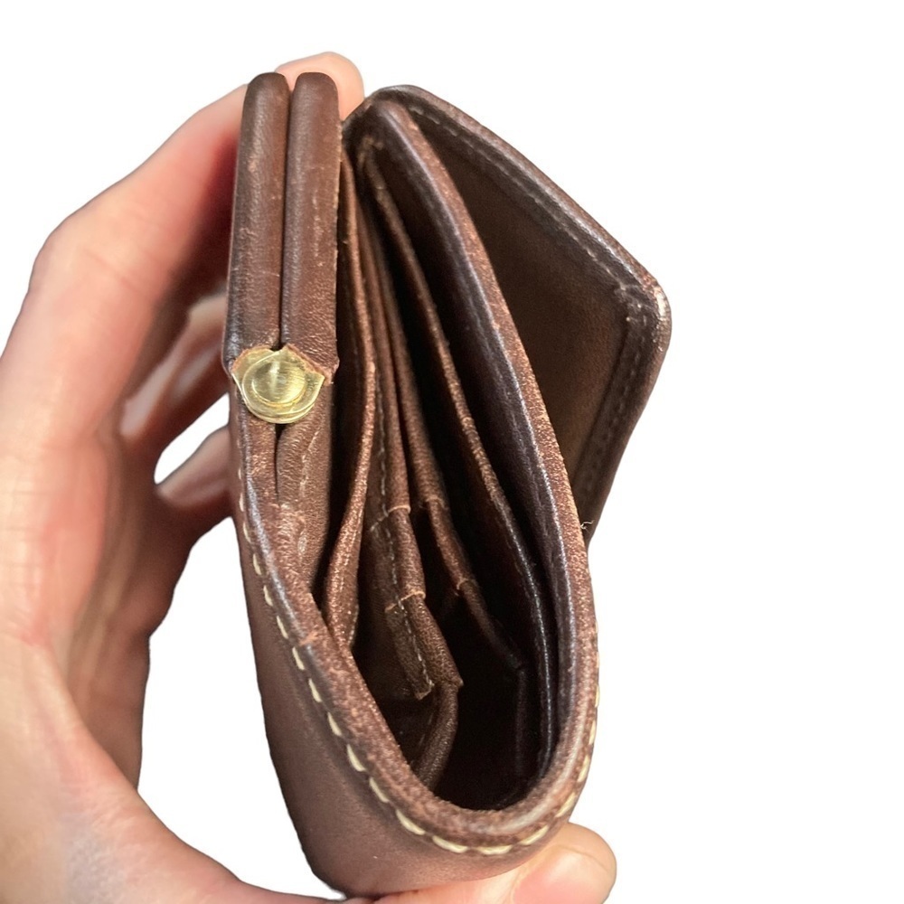 Coach vintage mahagony brown small clutch wallet - Picture 13 of 16